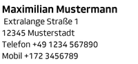 Musterabdruck